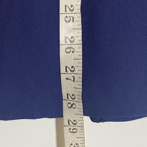 VTG TR Bentley Blazer Jacket Womens 11/12 Navy Blue One Button USA Made Office - Picture 15 of 16